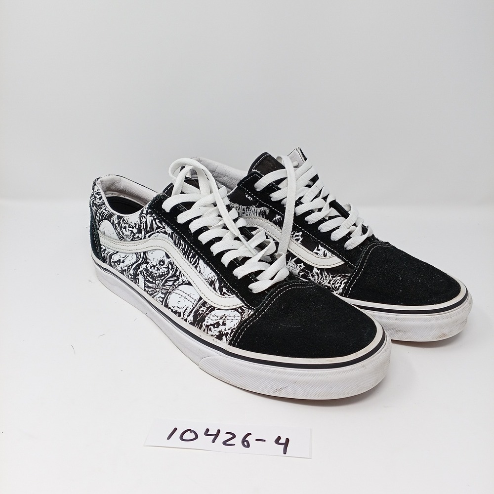 Vans Old Skool Forgotten Bones Black White Skull Print Shoes Mens 12 721356